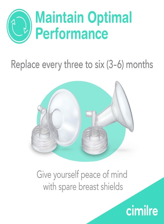 Cimilre 16MM Breast Shields, Spare & Replacement Breast Shields for The Cimilre Breast Pump, Comfortable Breast Pump Parts for Nursing Moms, 16MM Shields (Set of 2) - Image 4